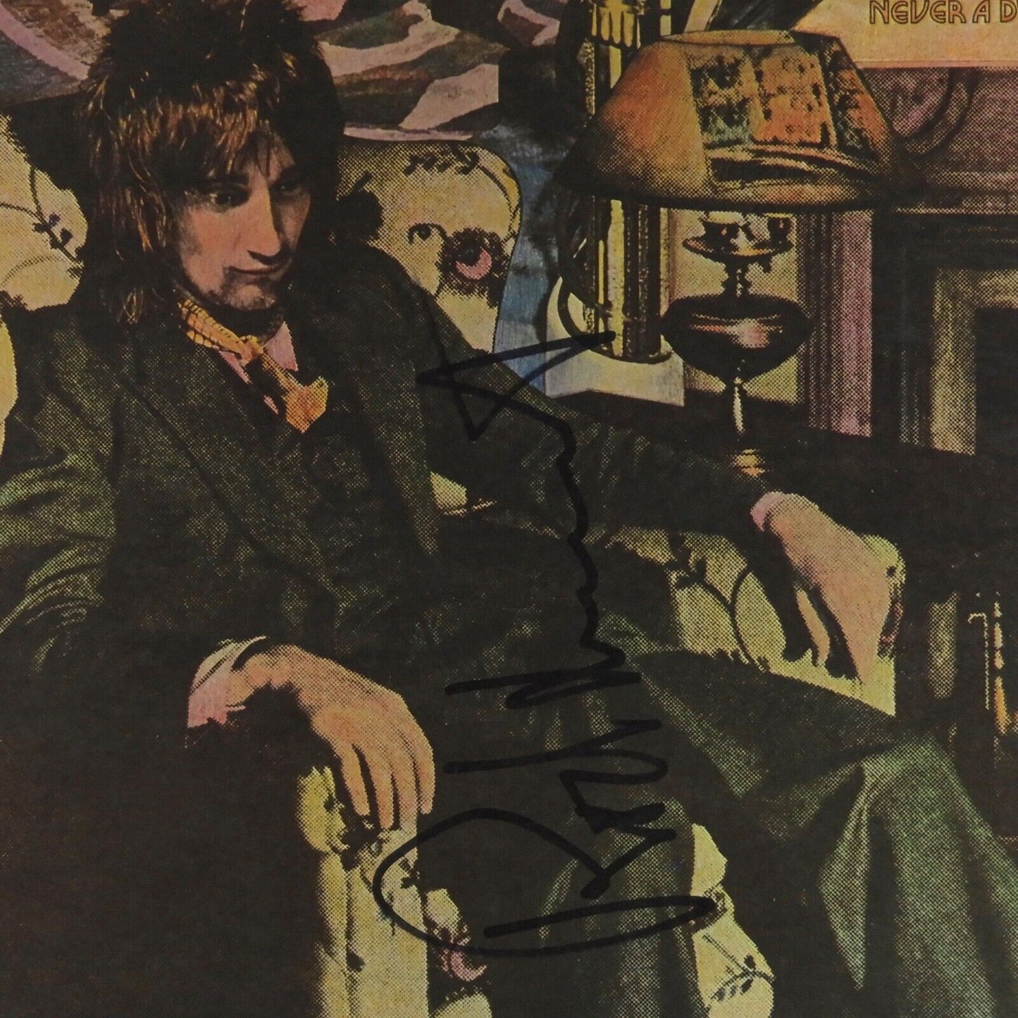 Rod Stewart JSA Signed Autograph Album Record Vinyl Never A Dull Moment