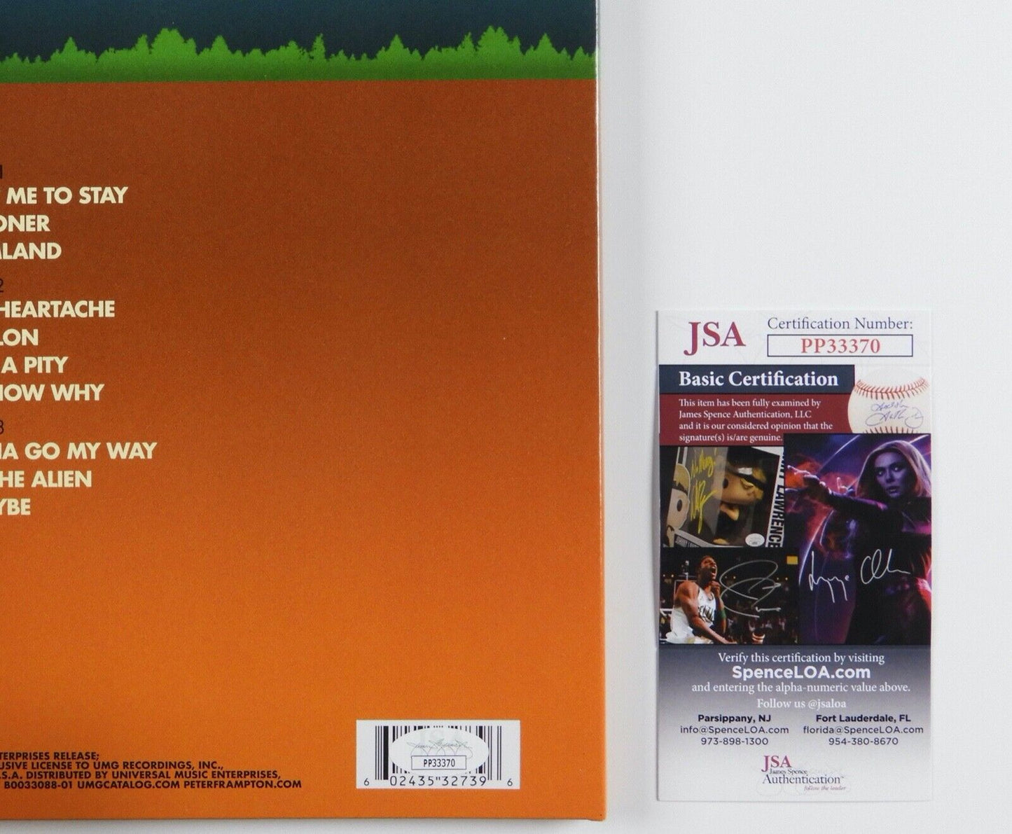 Peter Frampton JSA Signed Autograph Album Record LP The Words