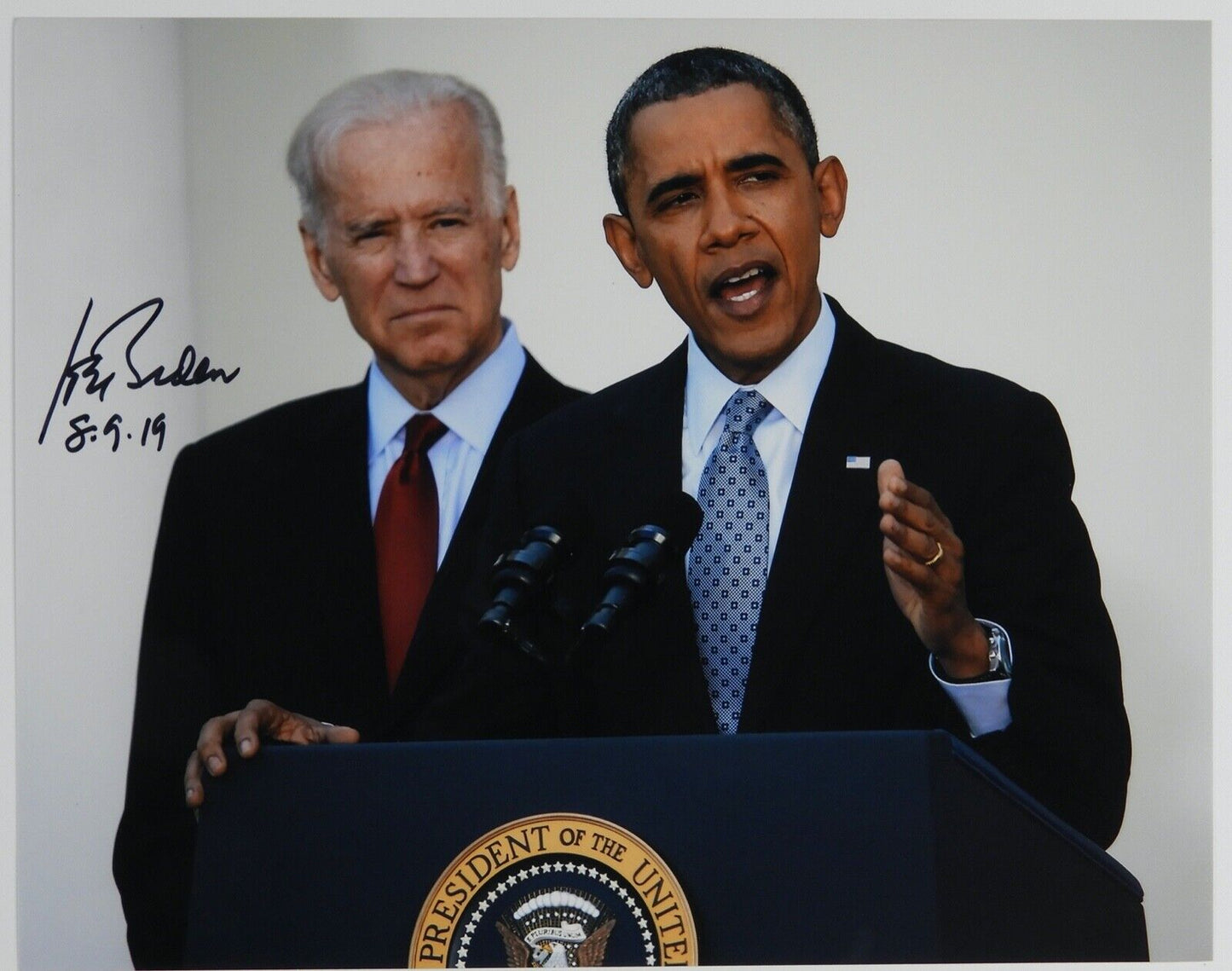 Joe Biden 46th President JSA Autograph Signed Photo COA 8 x 10 Obama