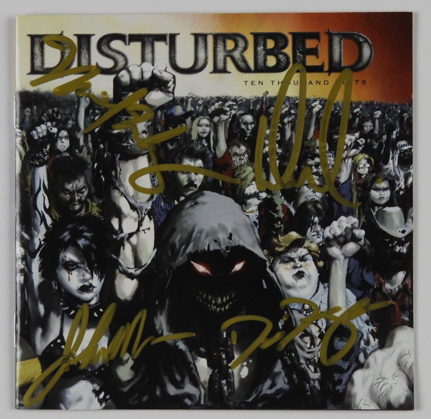 Disturbed JSA Signed Autograph CD Fully Signed Ten Thousand Fists