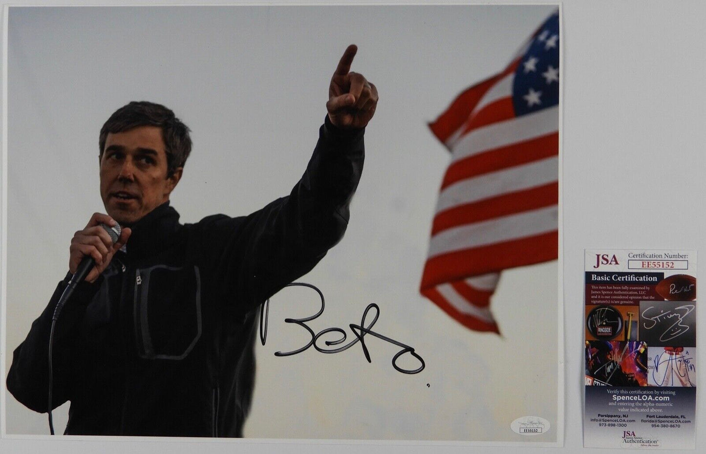 Beto O'Rourke Autograph Signed Photo 11 x 14 JSA COA