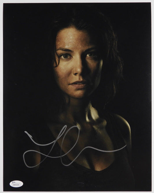 Lauren Cohan Maggie The Walking Dead Autograph Signed Photo JSA COA 11 x 14