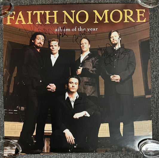 Faith No More JSA Autograph Fully Signed 24" x 24" Poster Album Of The Year