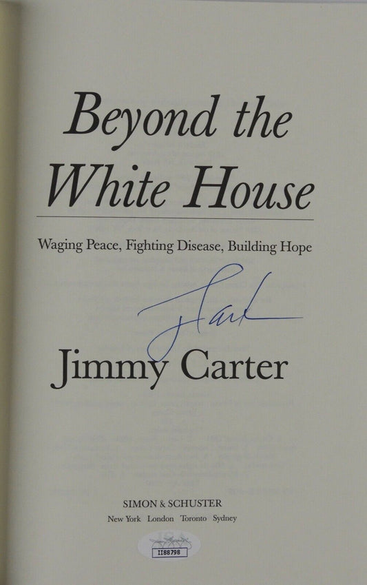 Jimmy Carter JSA Signed Autograph Book Beyond The White House FIRST EDITION