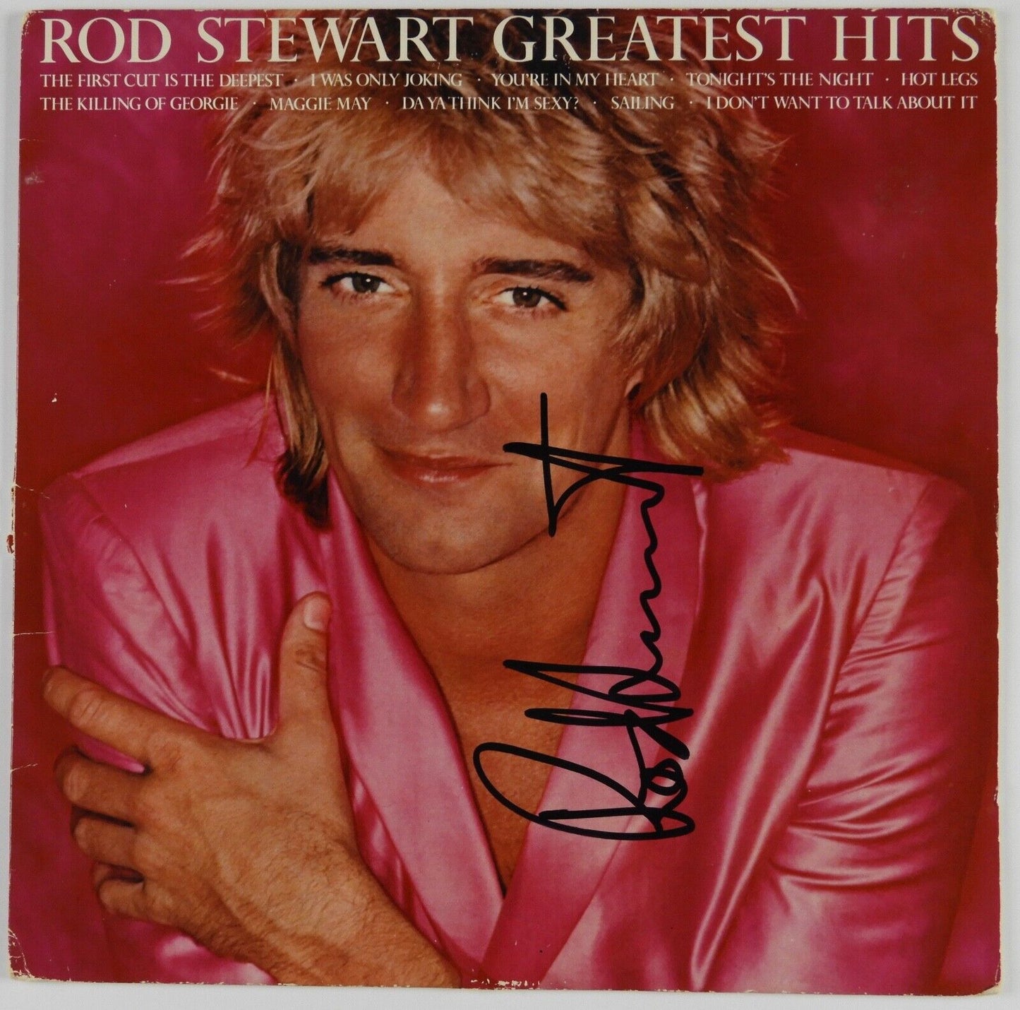 Rod Stewart JSA Signed Autograph Album Record Vinyl Greatest Hits