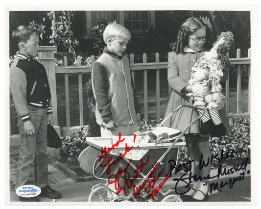 Jay North Dennis The Menace Jeanne Russell  ACOA Signed Autograph 8 x 10 Photo