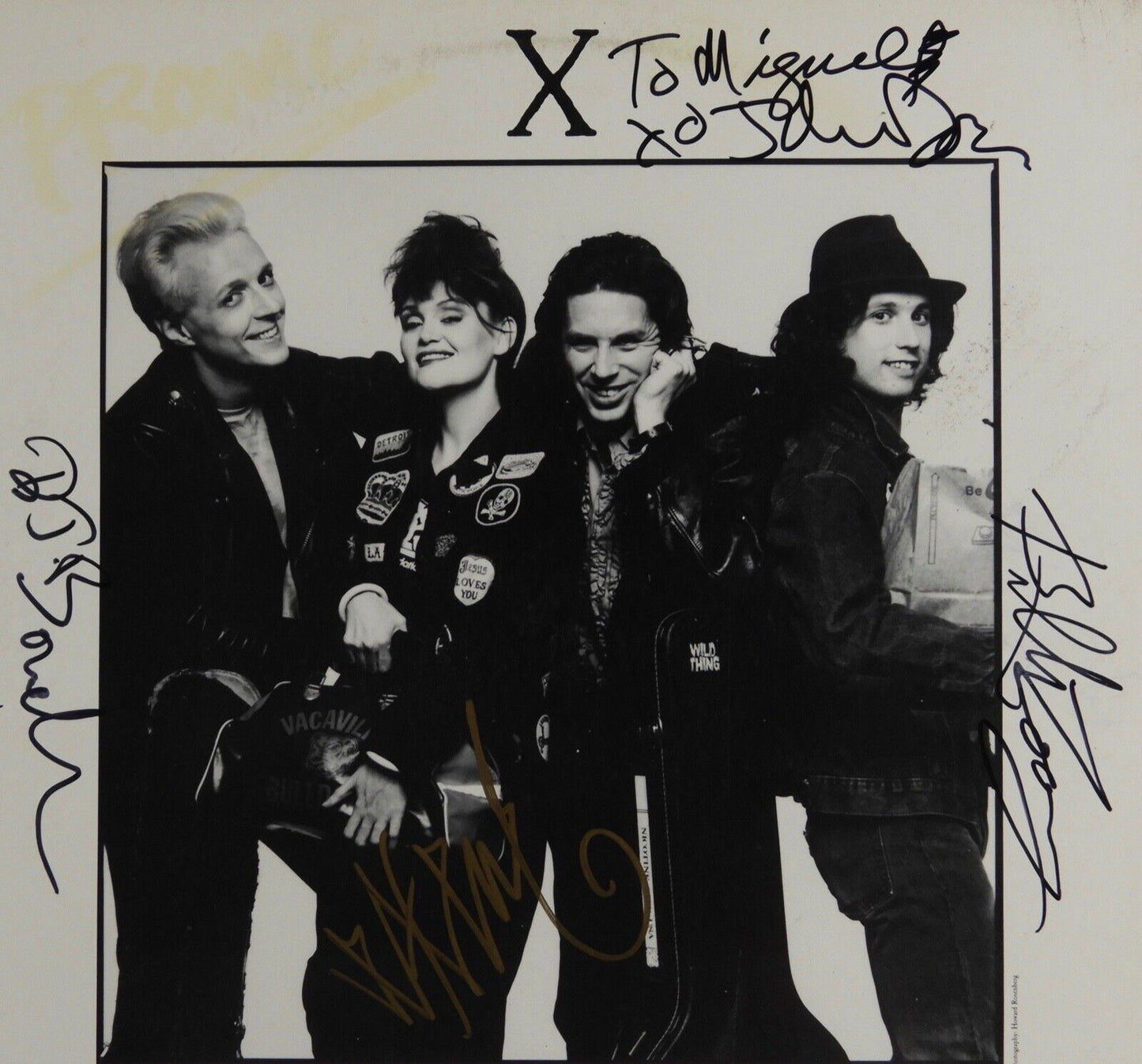 X Full Band JSA Signed Autograph Album Record Exene Cervenka Billy Zoom +