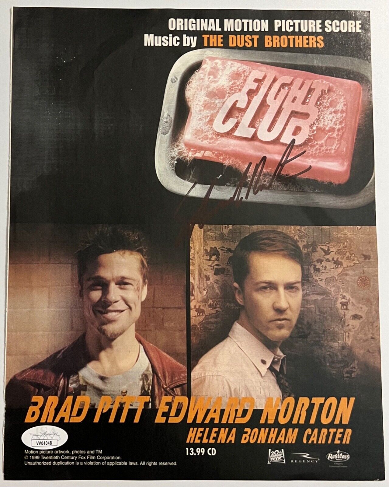 Ed Norton Fight Club JSA Signed Autograph 8 x 10 Magazine Photo