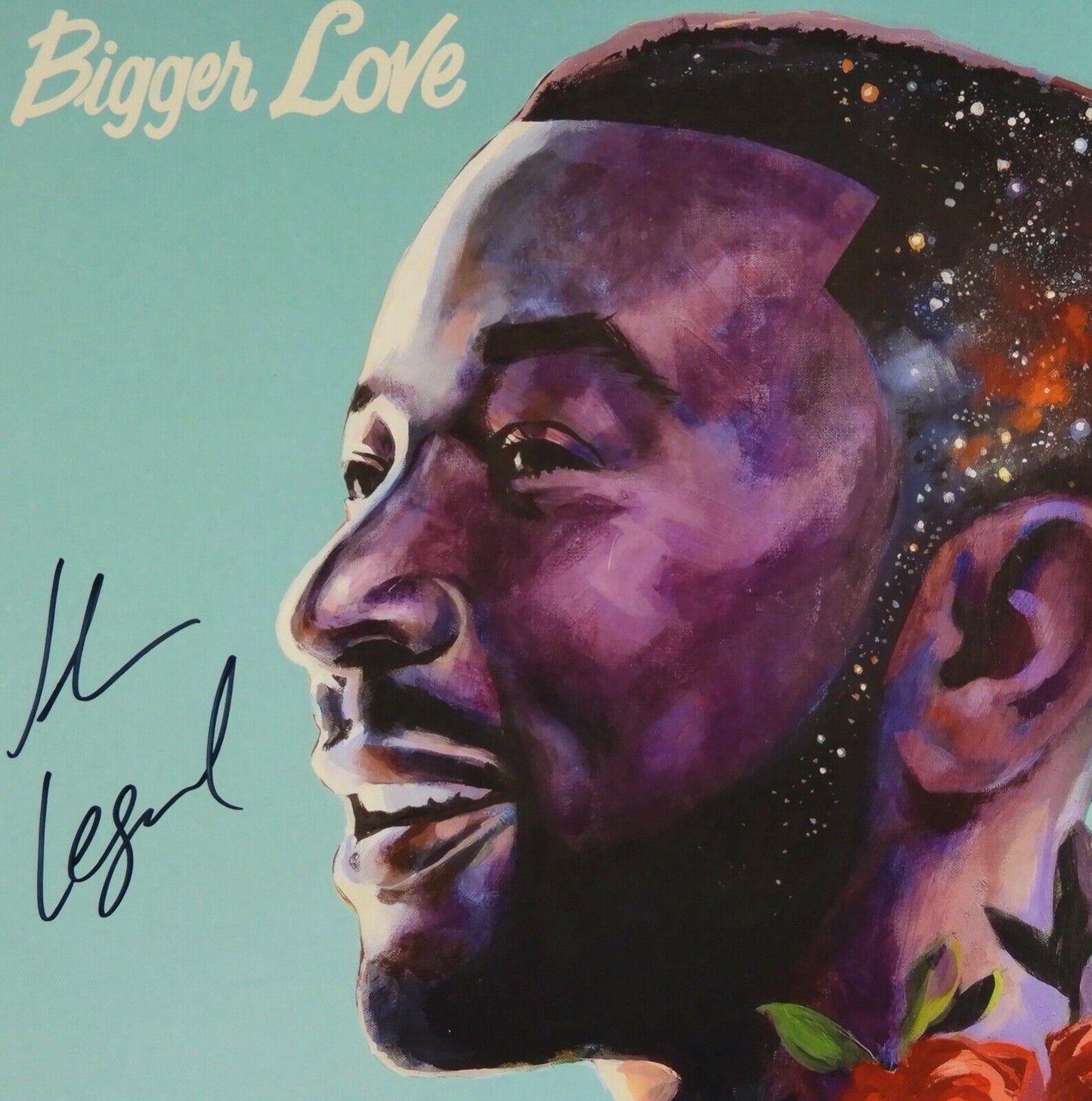 John Legend JSA Signed Autograph Album Record Vinyl Bigger Love