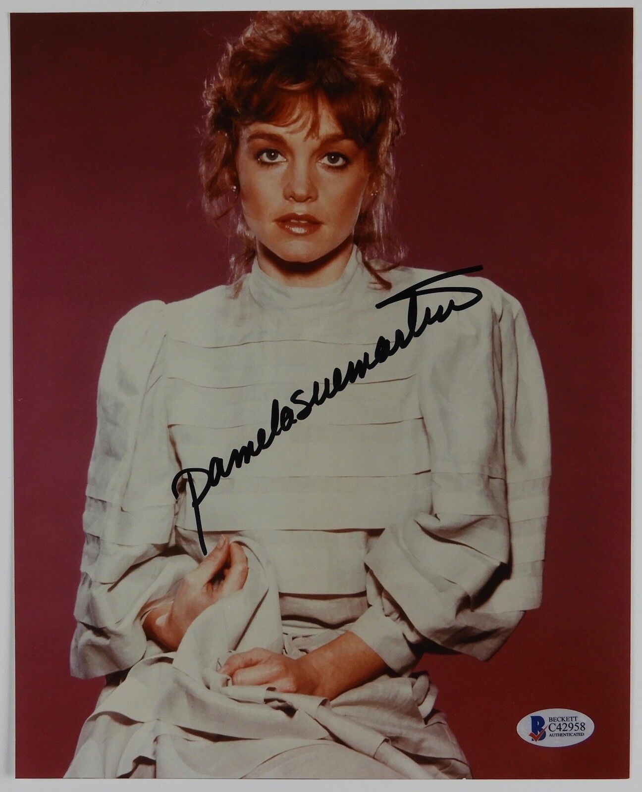 Pamela Sue Martin signed autograph photo 8 x 10 BAS COA Beckett
