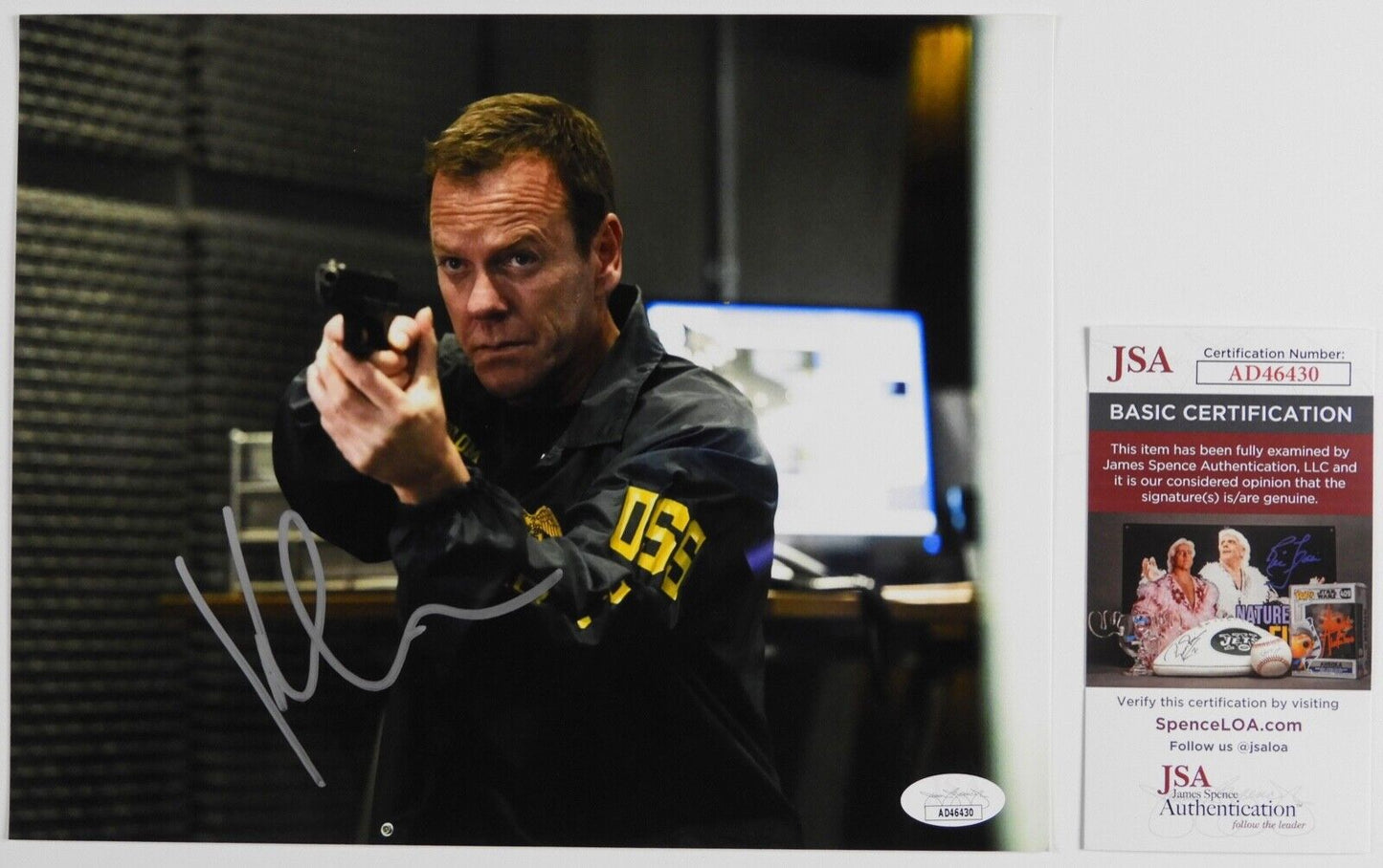 Kiefer Sutherland JSA Signed Autograph Photo 8 x 10 24