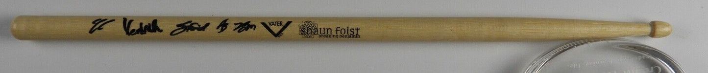 Breaking Benjamin Fully JSA Autograph Signed Drumstick Drum Stick