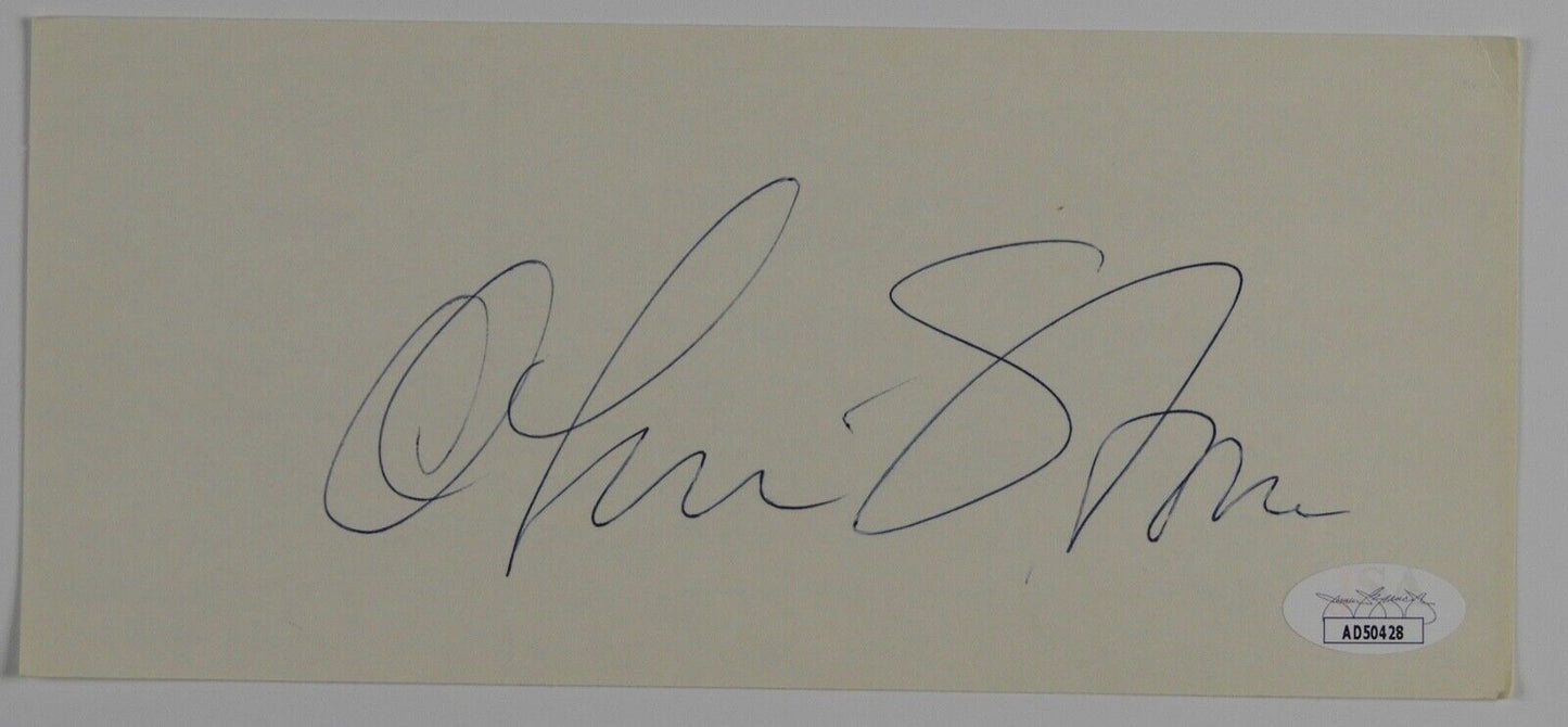 Oliver Stone JSA COA Signed Autograph Cut