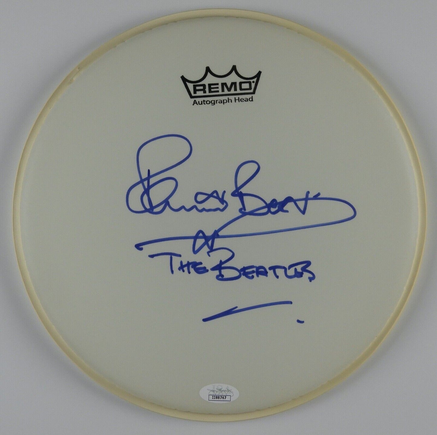 Pete Best The Beatles Autograph Signed Drum Head JSA COA 10"
