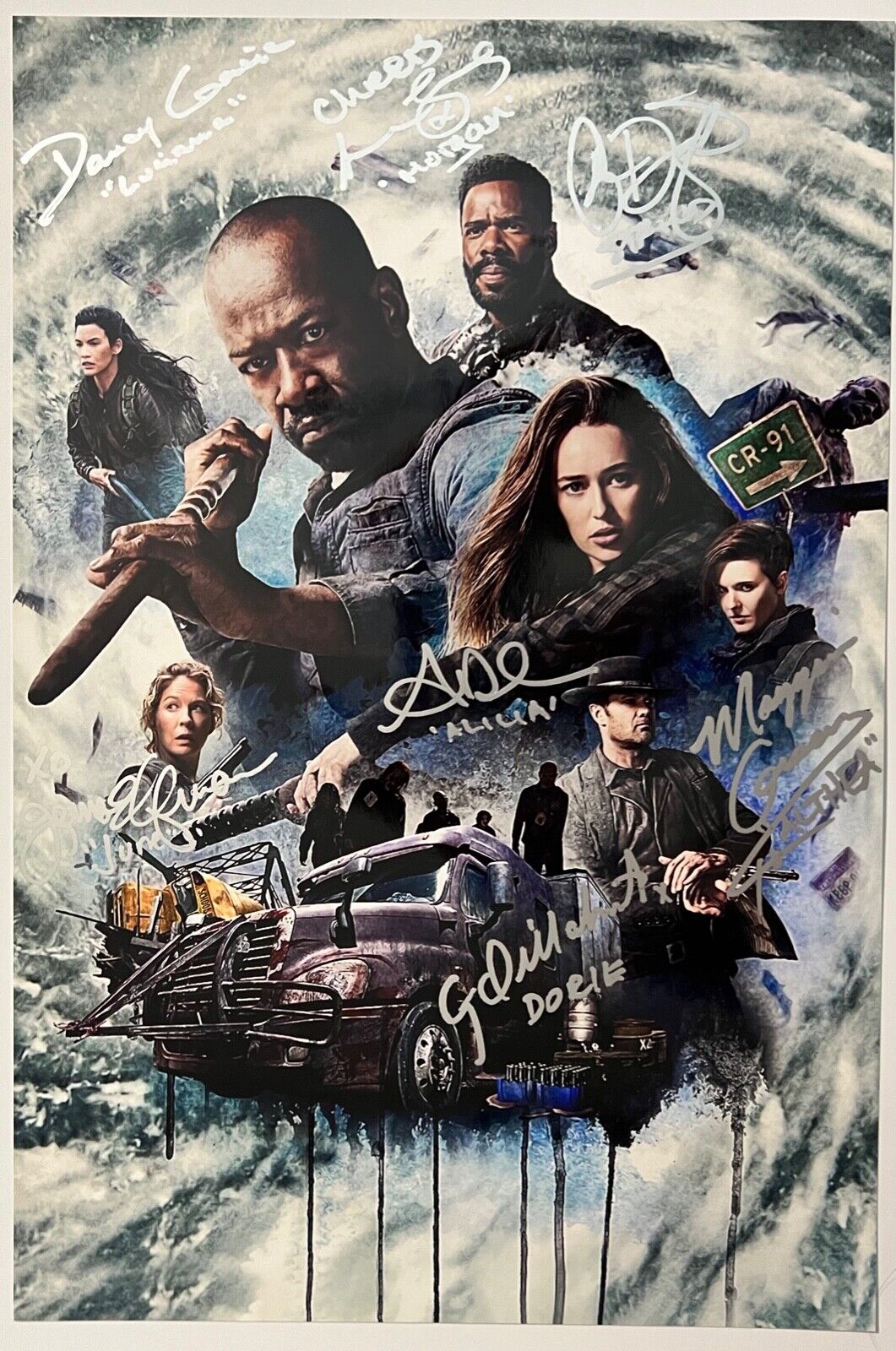 Fear The Walking Dead Cast JSA Autograph Fully Signed photo 12 x 18