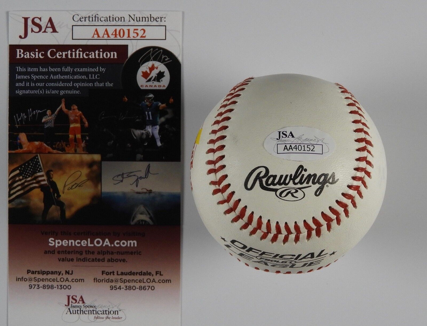 George Thorogood Autograph Signed Baseball JSA COA Official George Ball