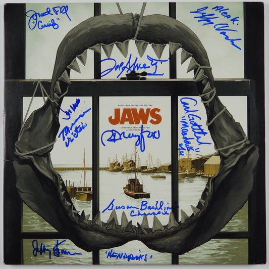 JAWS CAST JSA Signed Autograph Album Soundtrack LP Mondo Richard Dreyfuss + 8