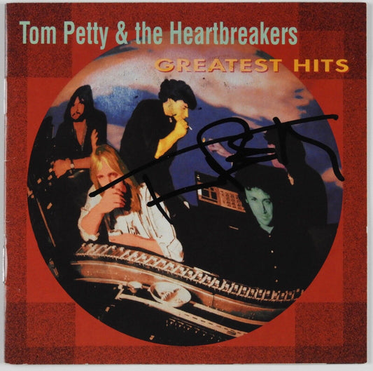 Tom Petty Signed Autograph JSA Signed CD Booklet The Heartbreakers Greatest Hits