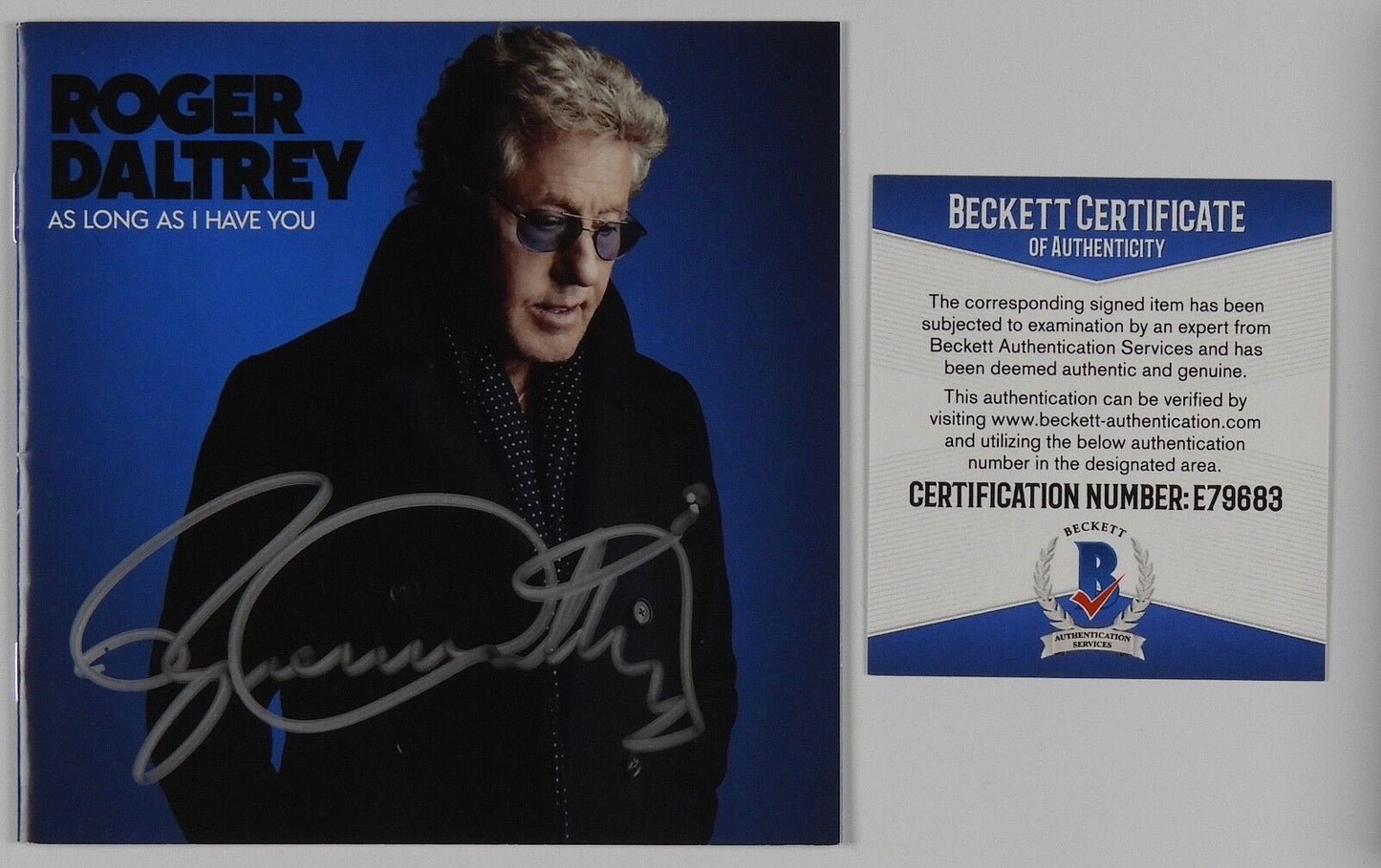 Roger Daltrey The Who signed autograph Beckett CD Booklet As Long As I Have