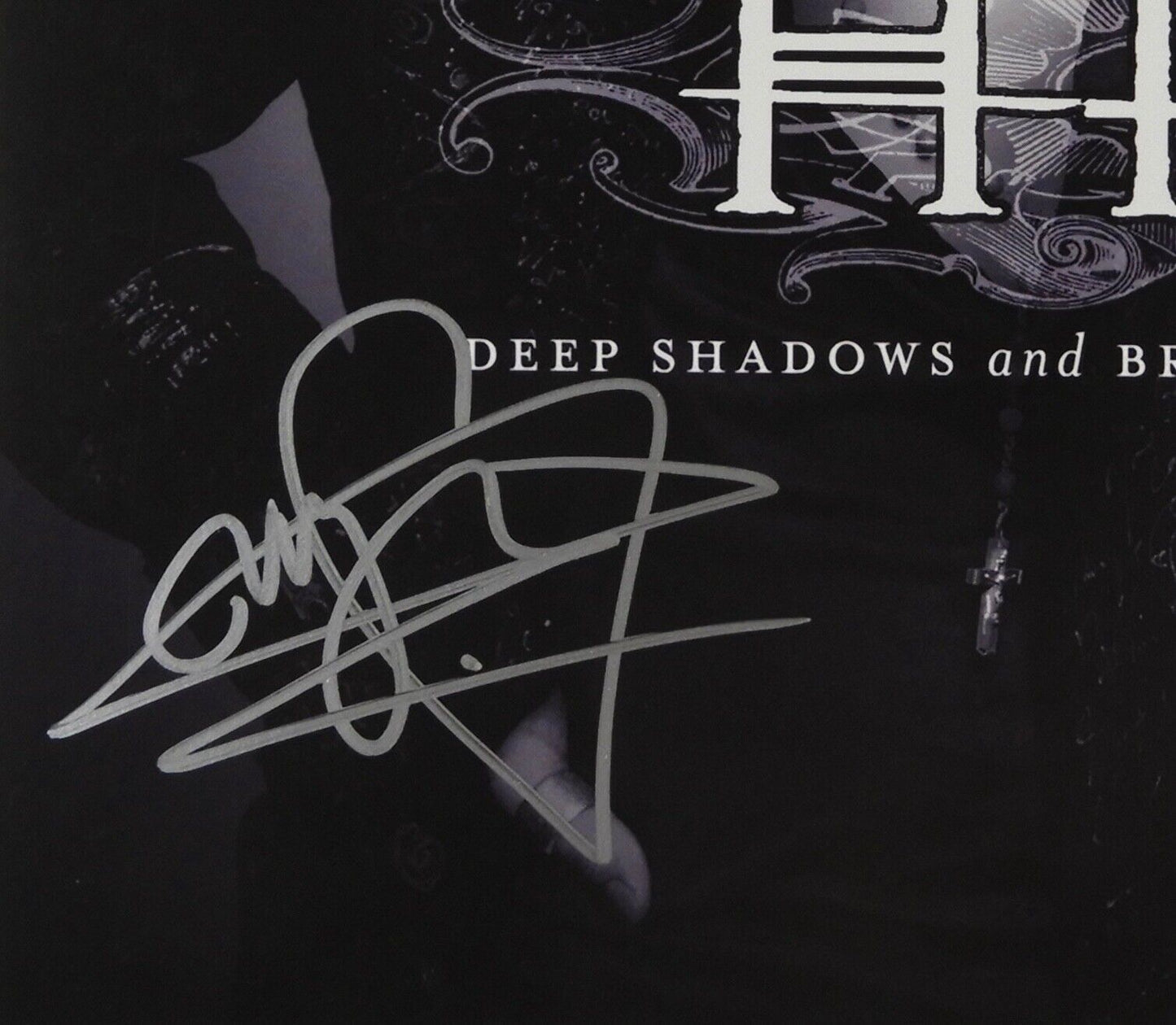 Ville Valo HIM JSA Signed Autograph Album Record Vinyl Deep Shadows And Brillian