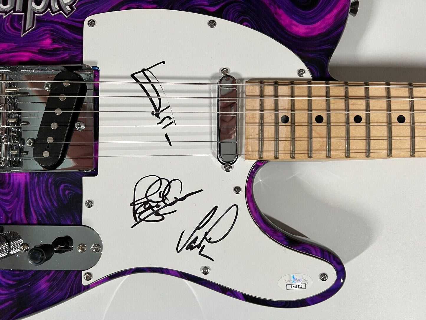 Deep Purple JSA Autograph Signed Telecaster Guitar Ian Paice Roger Glover +