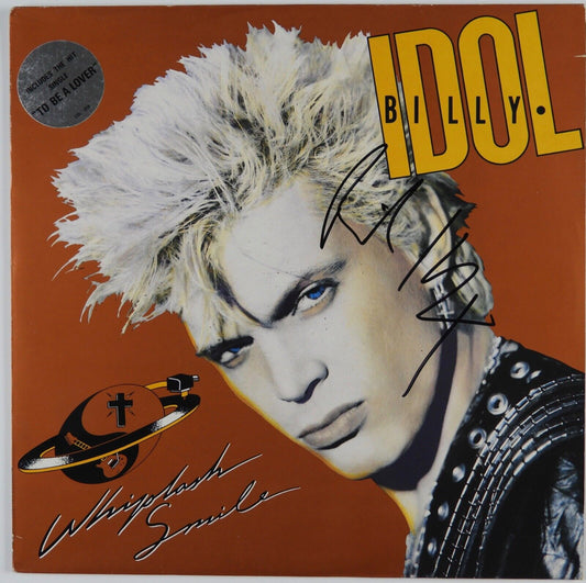 Billy Idol JSA COA Signed Autograph Record Album Whiplash Smile
