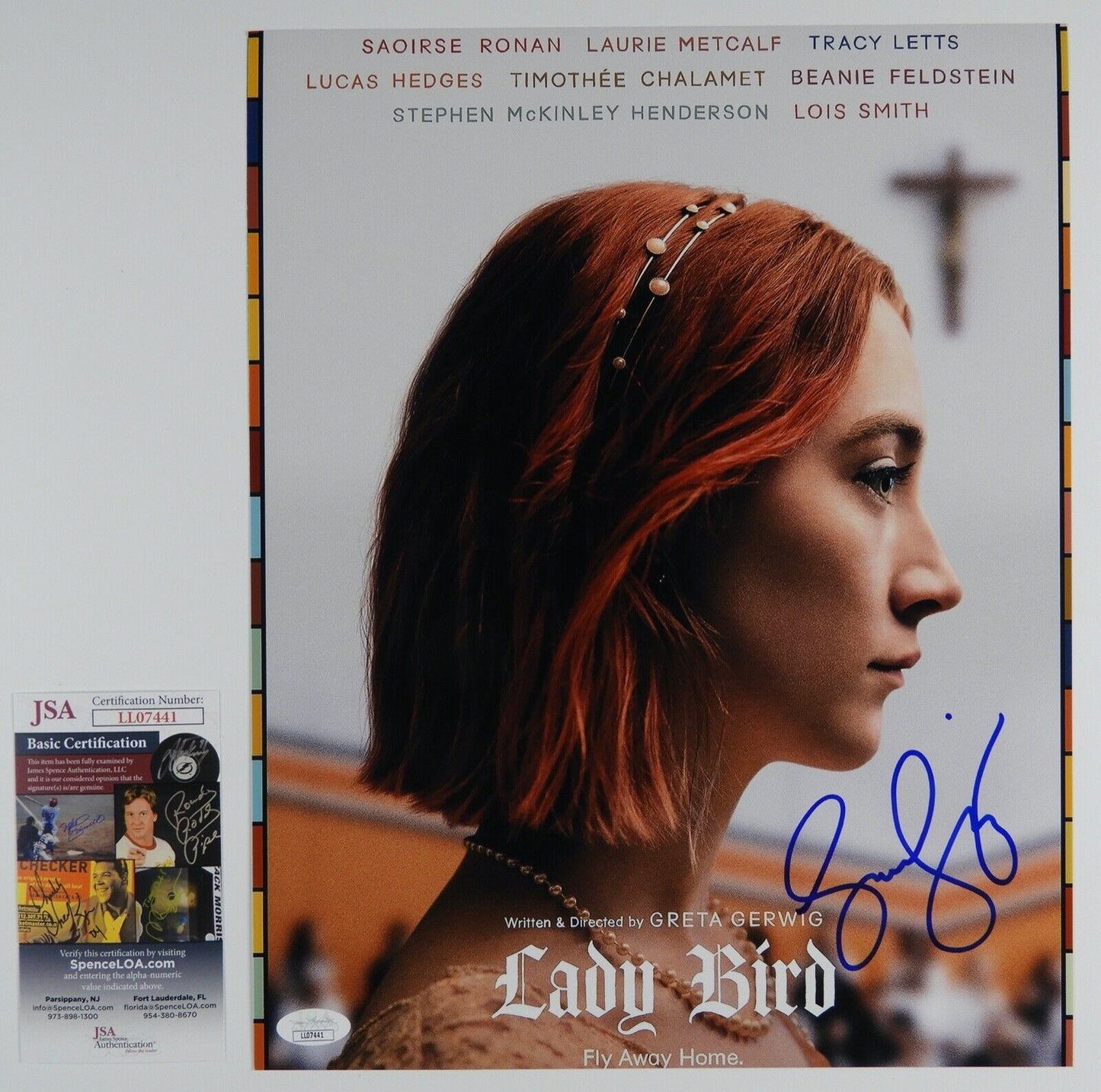 Saoirse Ronan Lady Bird JSA Signed Autograph Photo 8 x 10