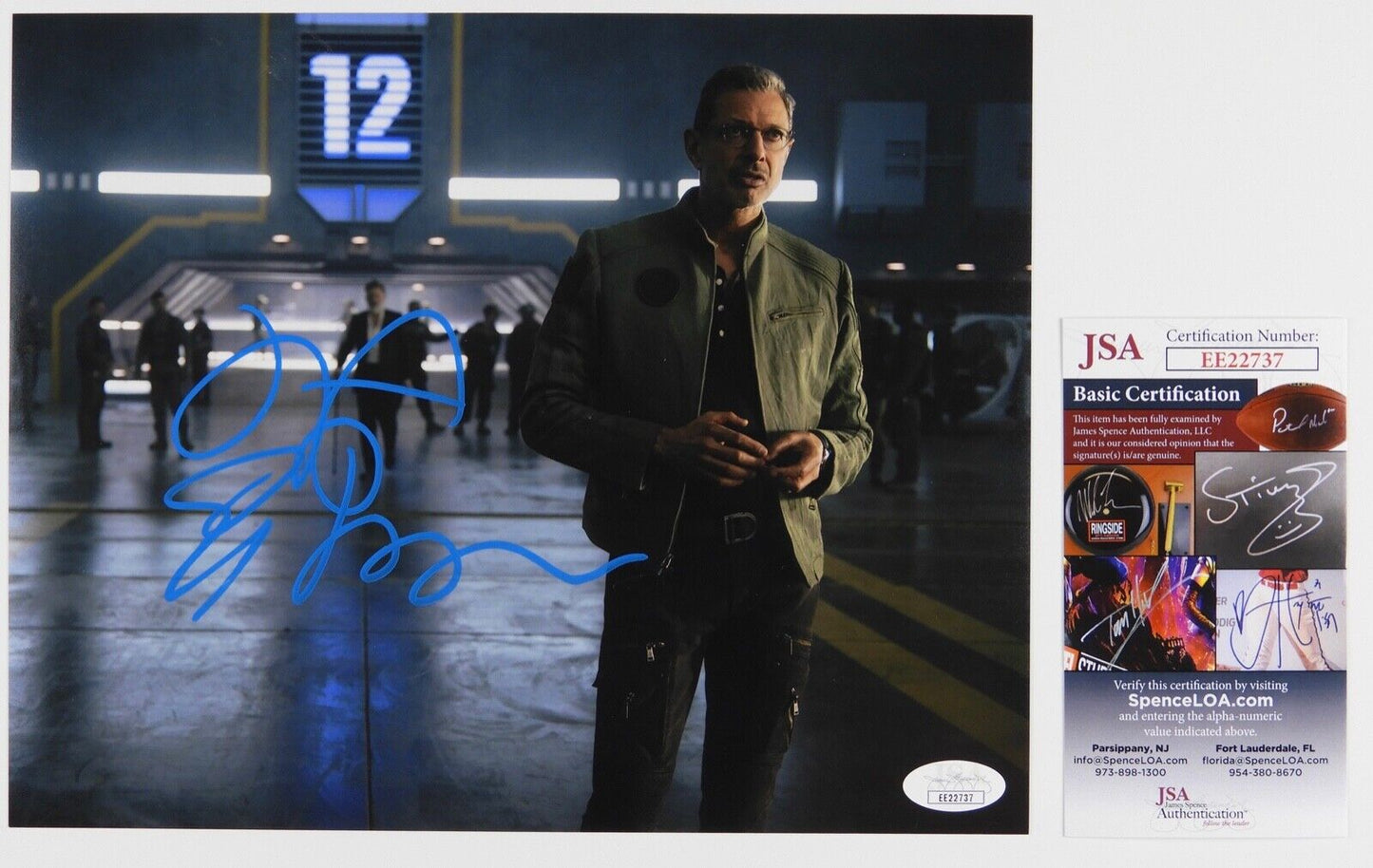 Jeff Goldblum Autograph Signed 8 x 10 photo JSA LOA Independence Day