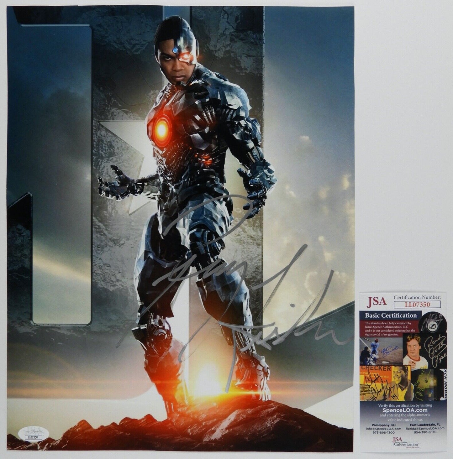 Ray Fisher Cyborg Justice League  JSA Signed Autograph Photo 11 x 14