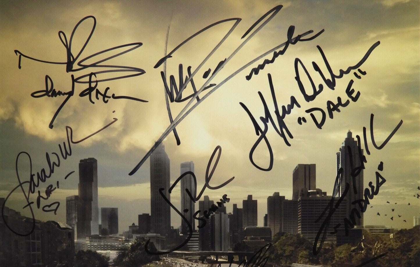 The Walking Dead Cast JSA Autograph Signed Photo Andrew Lincoln Norman Reedus +