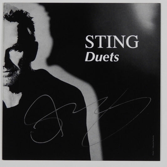 Sting The Police JSA Signed Autograph CD Insert Duets