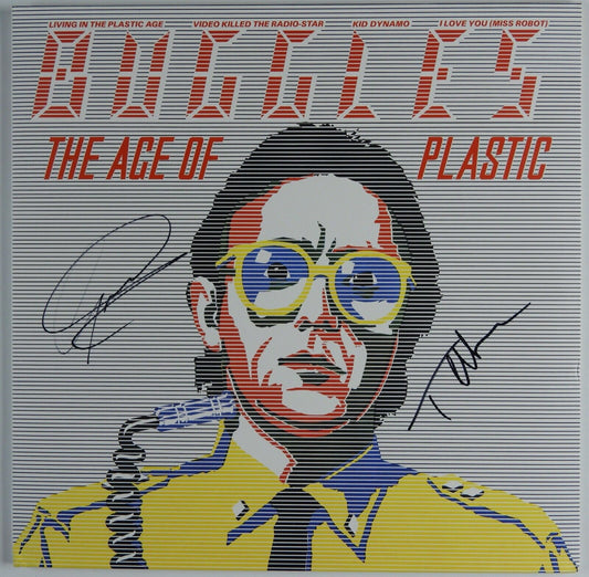 Buggles JSA Signed Autograph Album Record Vinyl The Age of Plastic Trevor Horn