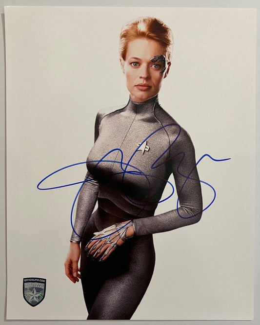 Jeri Ryan 7 of 9 Signed Autogragh Official Pix 8 x 10 photo Star Trek Voyager