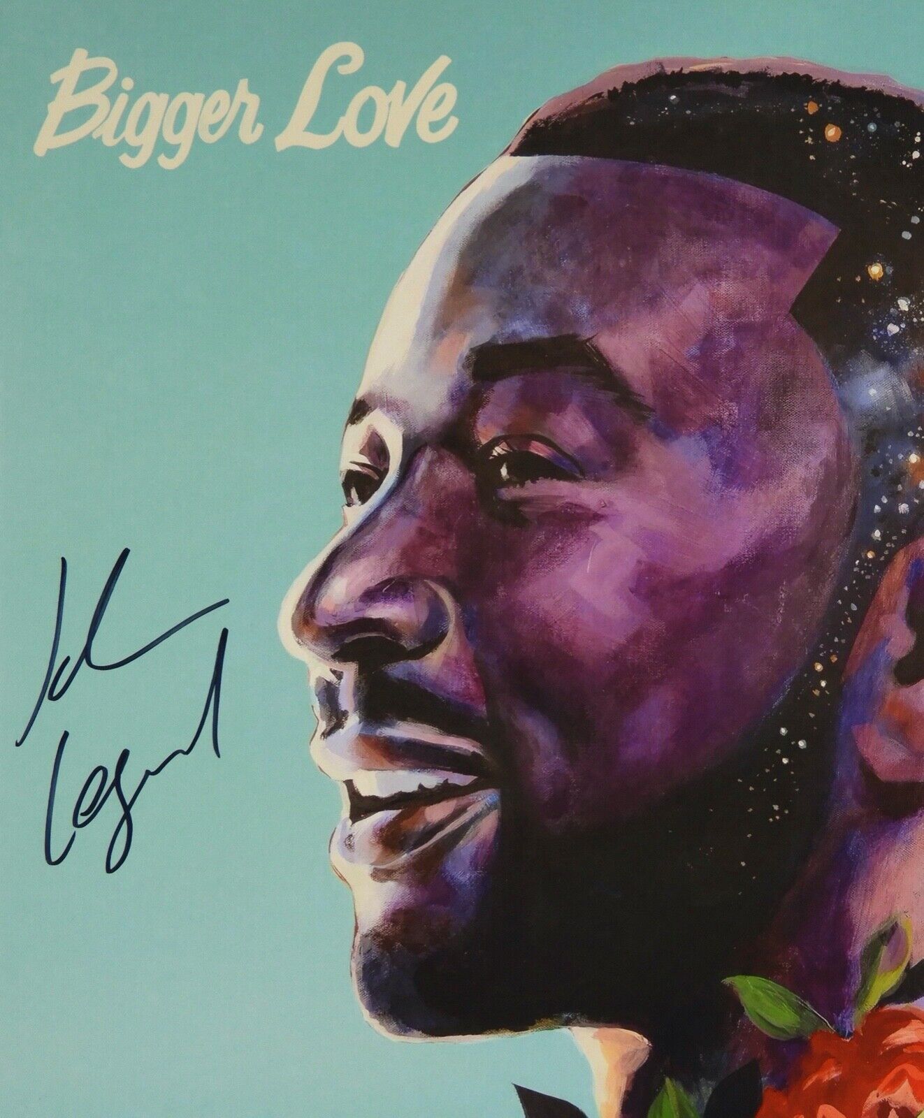 John Legend JSA Signed Autograph Album Record Vinyl Bigger Love