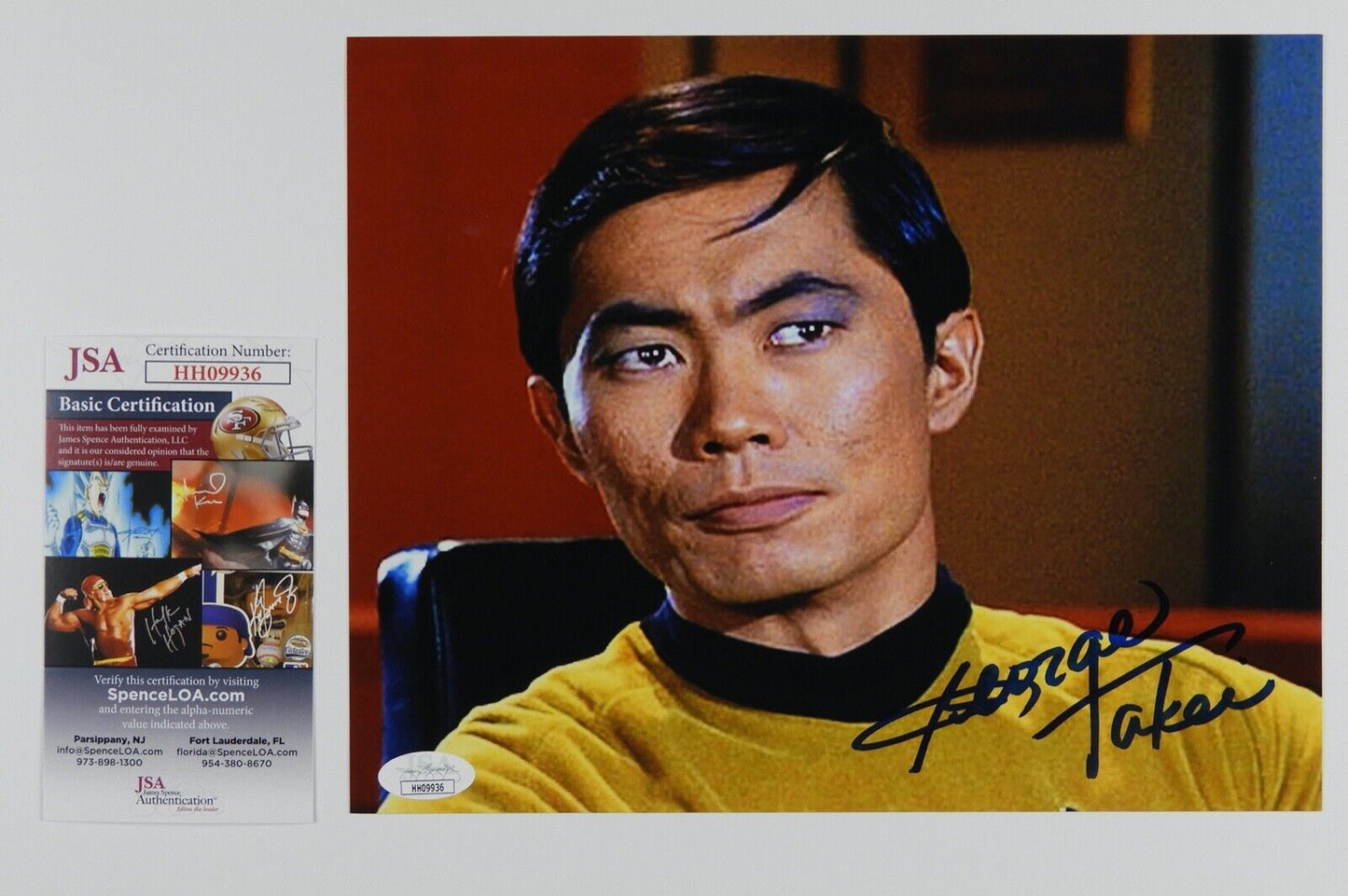 George Takei Signed  Autograph JSA COA 8 x 10 photo Star Trek Sulu