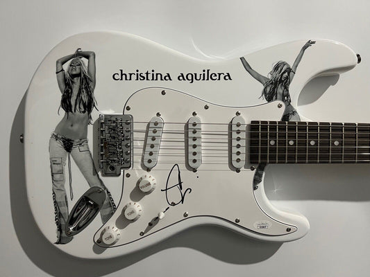 Christina Aguilera JSA Autograph Signed Stratocaster Guitar