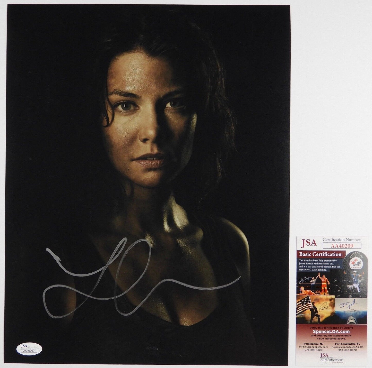 Lauren Cohan Maggie The Walking Dead Autograph Signed Photo JSA COA 11 x 14