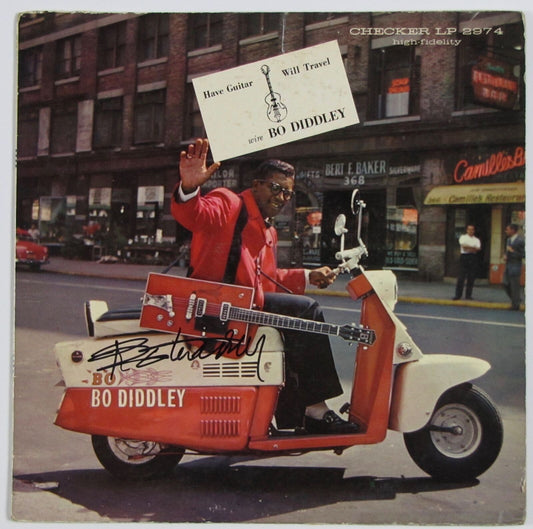Bo Diddley Signed Autograph Album LP JSA LOA Vinyl Record Original Record