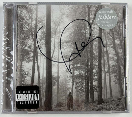 Taylor Swift Signed Autograph Folklore CD Booklet Still Sealed