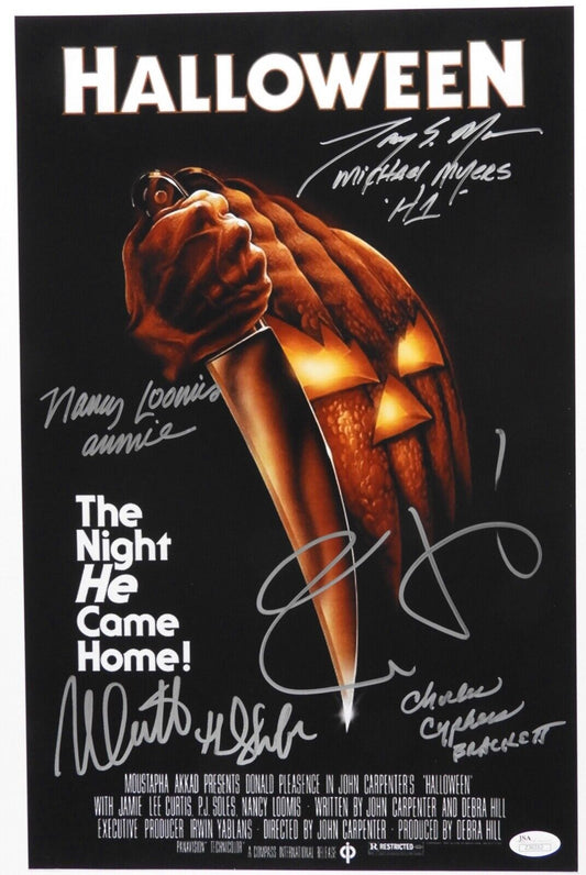 Halloween JSA Signed Autograph 11 x 17 Photo Jamie Lee Curtis