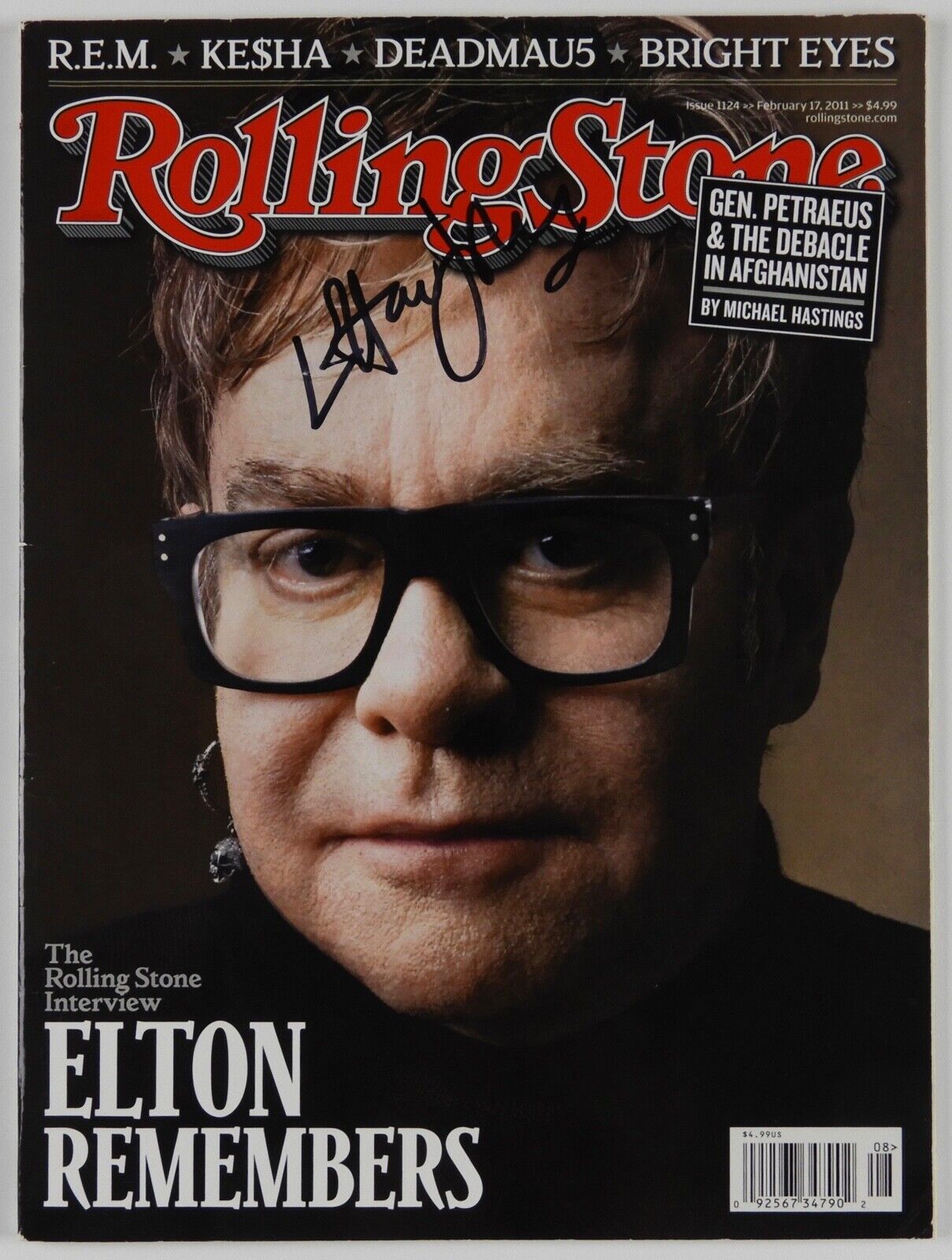 Elton John Autograph JSA Signed Rolling Stone Magazine Full Magazine