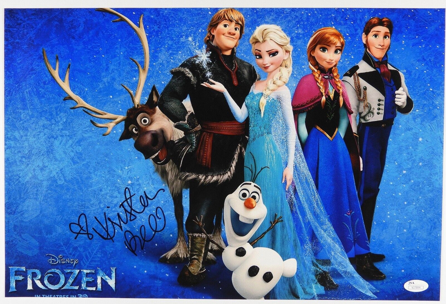 Kristen Bell Autograph Signed Photo JSA COA 12 x 18 Frozen