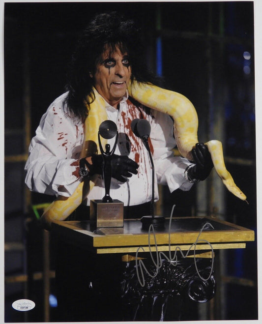 Alice Cooper JSA Signed Autograph Photo 11 x 14