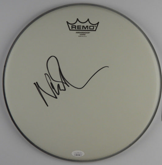 Nick Mason Pink Floyd Autograph Signed Drum Head JSA COA 12" FA LOA