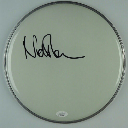 Nick Mason Pink Floyd Autograph Signed Drum Head JSA COA 10" FA LOA