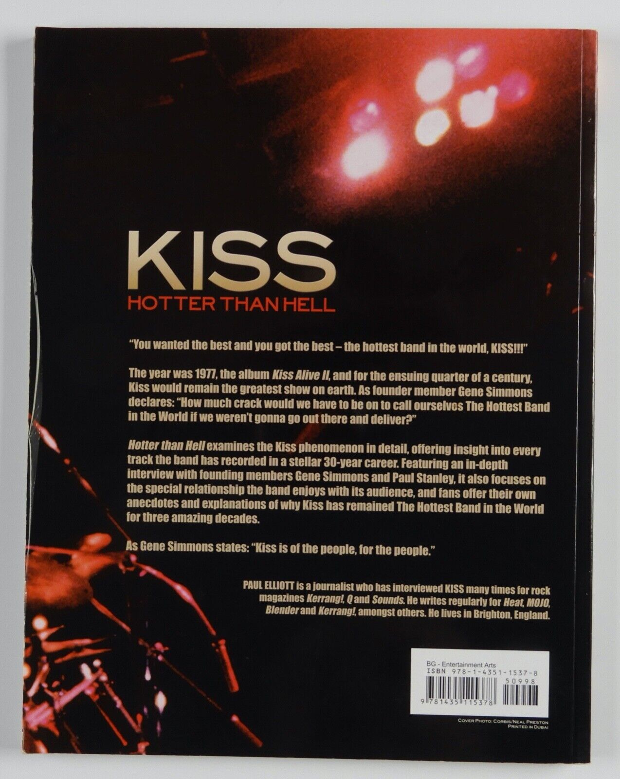KISS JSA Signed Autograph Hotter Than Hell Book Gene Simmons Paul Stanley