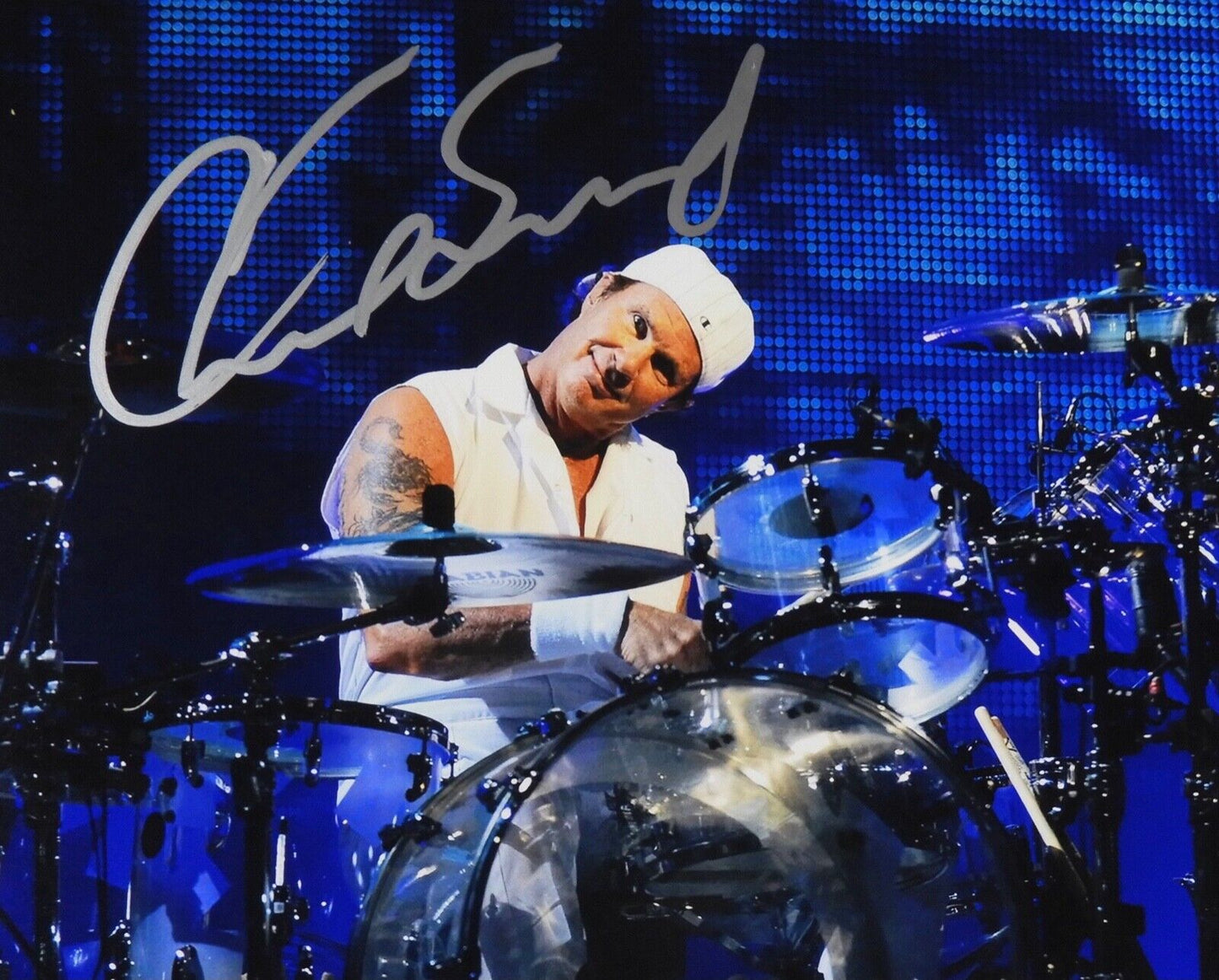 Chad Smith Red Hot Chili Peppers Autograph JSA 11 x 14 Signed Photo