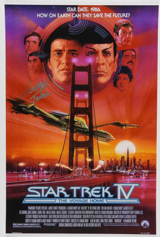 Star Trek IV George Takei Autograph JSA 12 x 18 Signed Photo