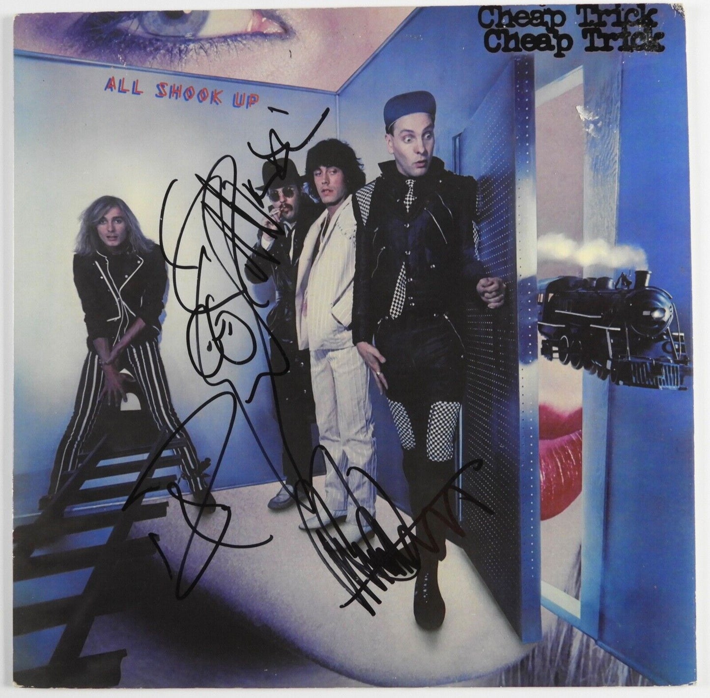 Cheap Trick JSA Signed Autograph Album Vinyl Rick Nielsen Robin Zander +