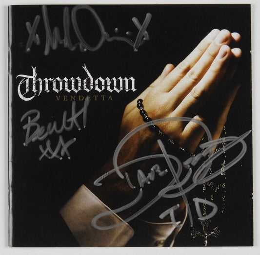 Throwdown signed autograph CD Vendetta